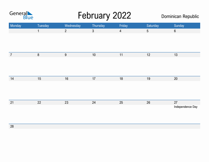 Fillable February 2022 Calendar