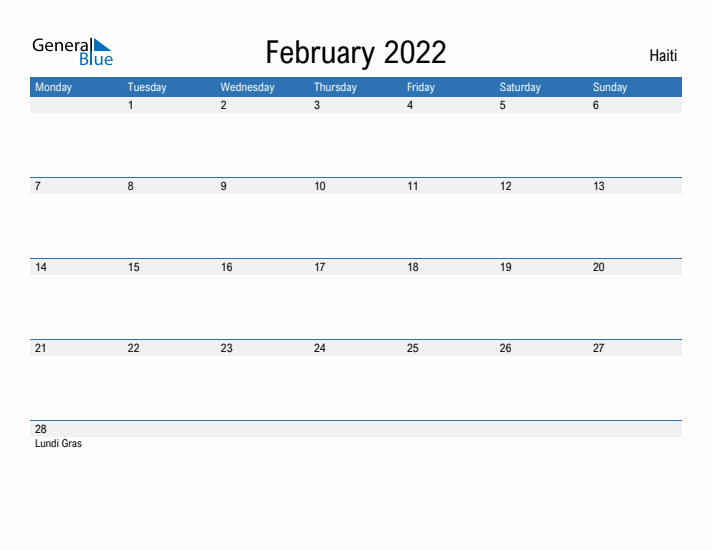 Fillable February 2022 Calendar