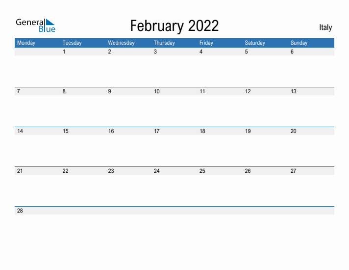 Fillable February 2022 Calendar