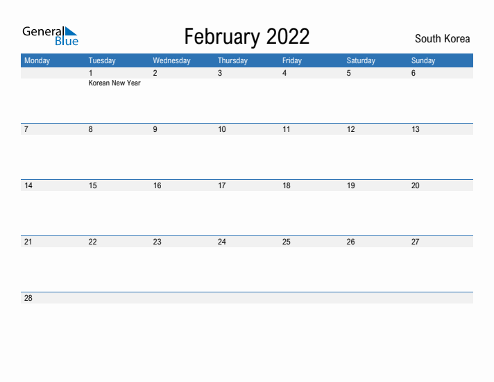 Fillable February 2022 Calendar