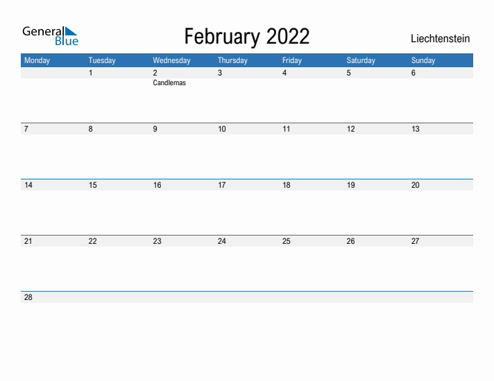 Fillable February 2022 Calendar