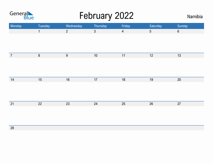 Fillable February 2022 Calendar