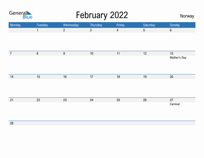 Fillable February 2022 Calendar