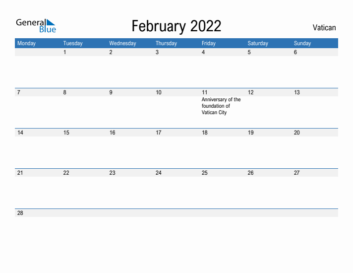 Fillable February 2022 Calendar