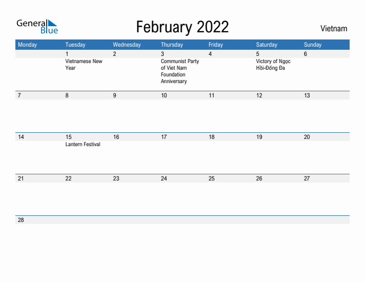 Fillable February 2022 Calendar