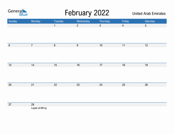 Fillable February 2022 Calendar