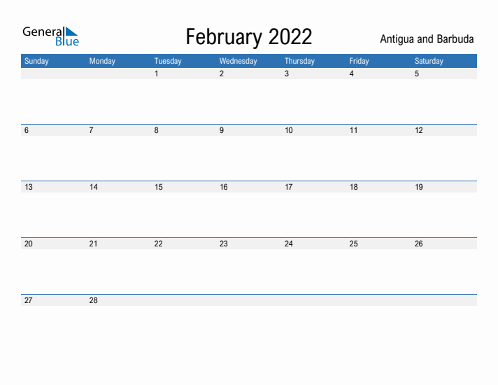 Fillable February 2022 Calendar