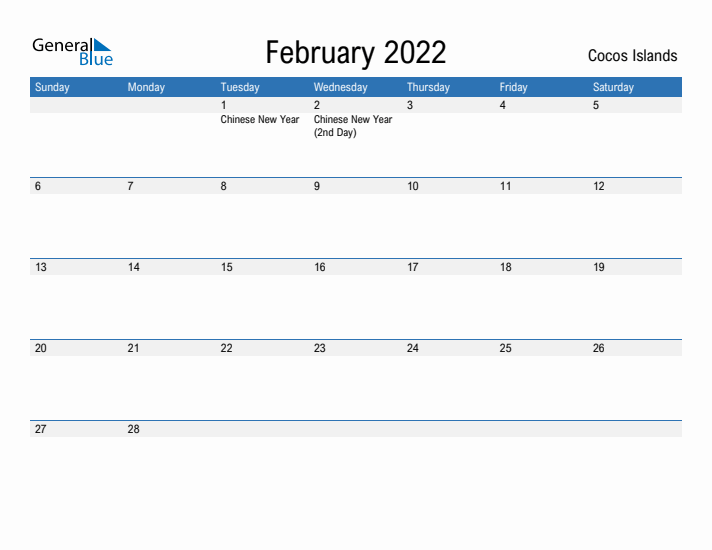 Fillable February 2022 Calendar