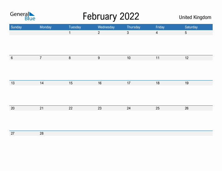 Fillable February 2022 Calendar