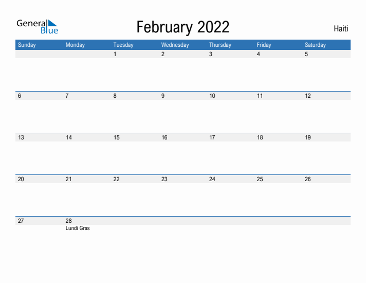 Fillable February 2022 Calendar