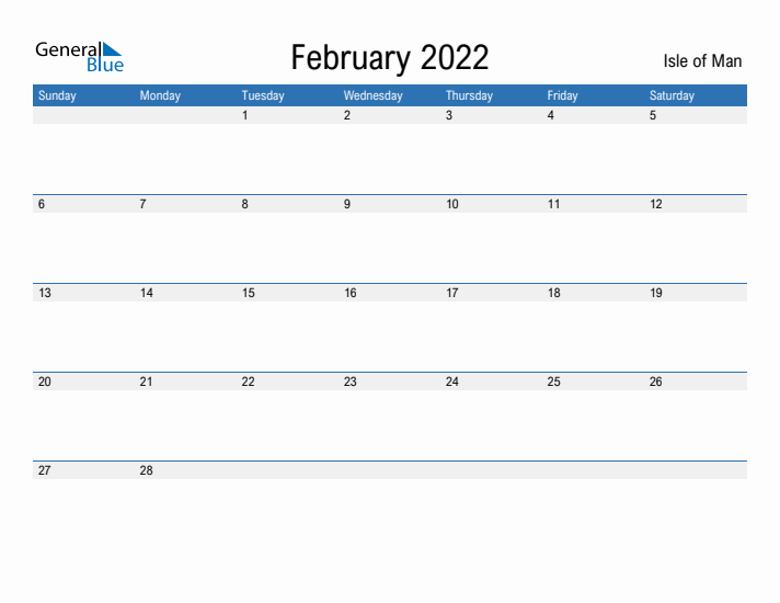 Fillable February 2022 Calendar