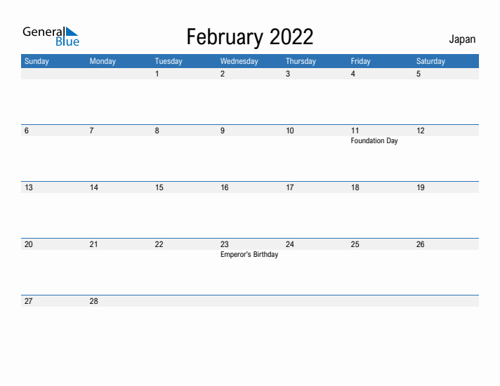 Fillable February 2022 Calendar