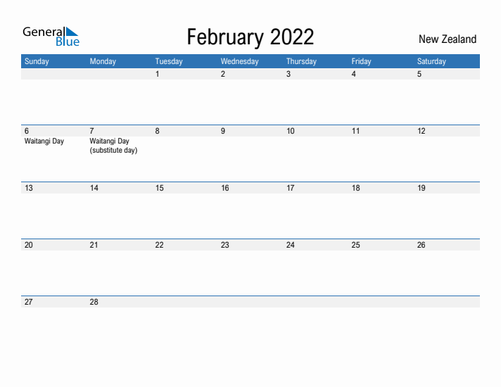 Fillable February 2022 Calendar