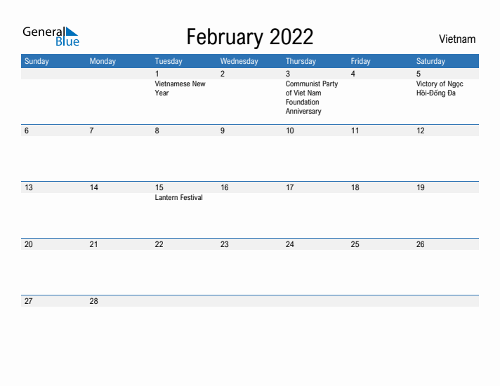 Fillable February 2022 Calendar