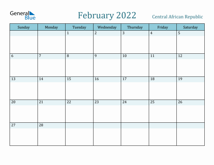 February 2022 Calendar with Holidays