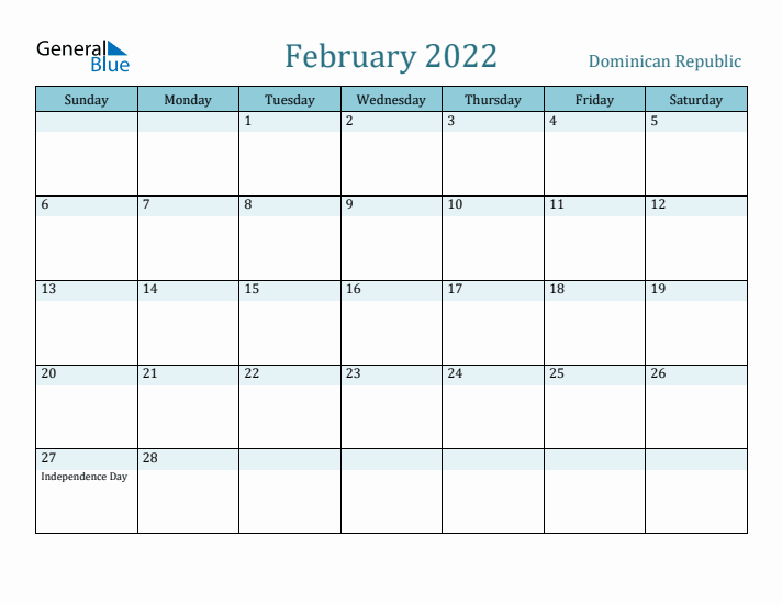 February 2022 Calendar with Holidays