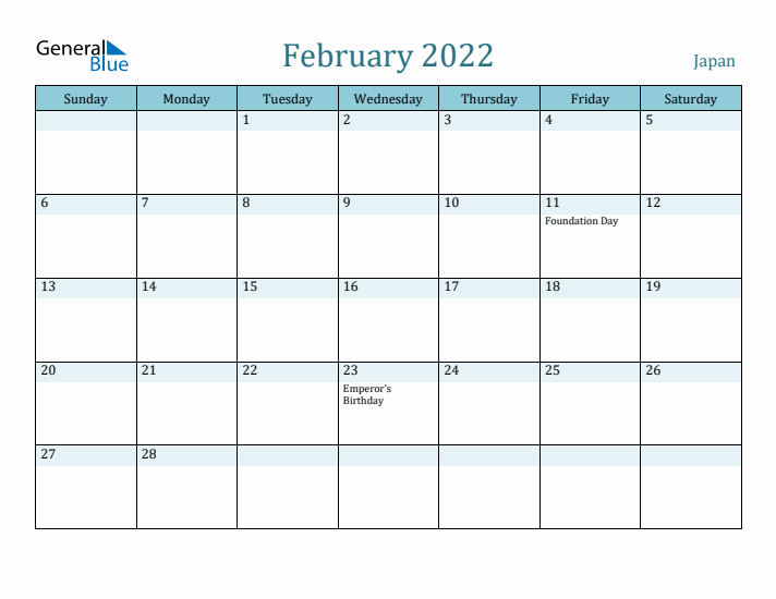 February 2022 Calendar with Holidays