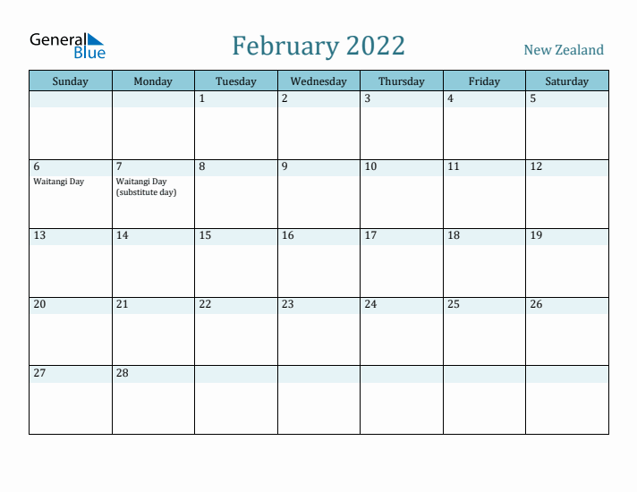 February 2022 Calendar with Holidays