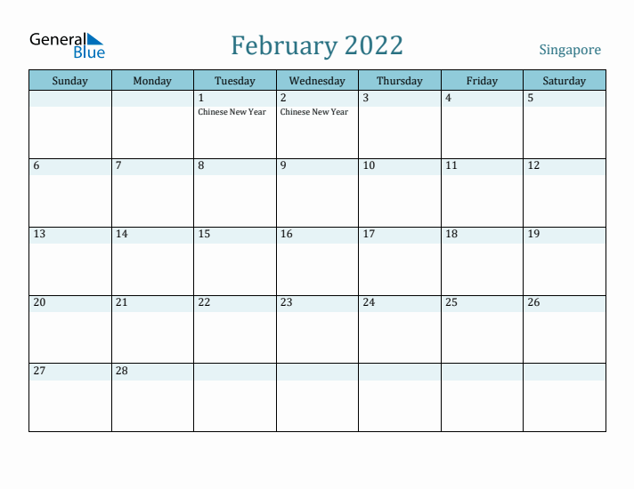 February 2022 Calendar with Holidays