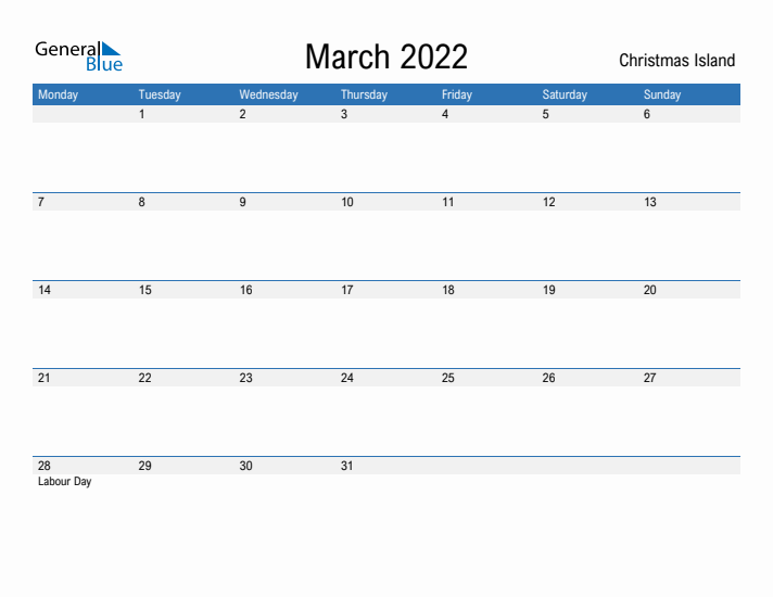 Fillable March 2022 Calendar