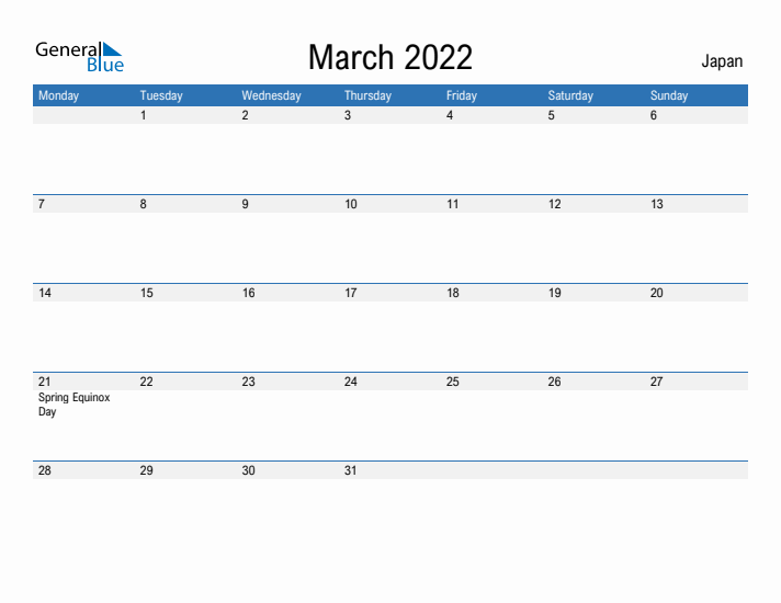 Fillable March 2022 Calendar