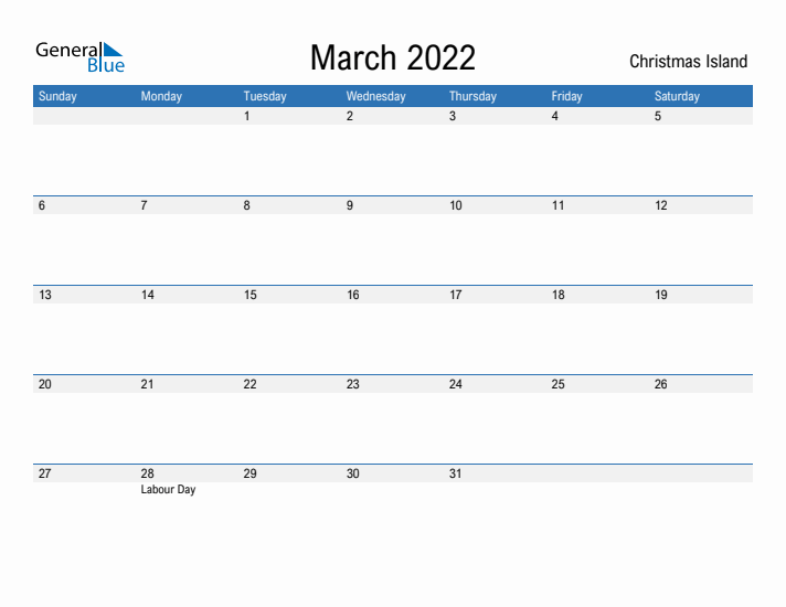 Fillable March 2022 Calendar