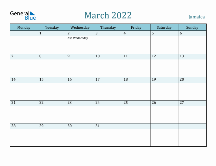 March 2022 Calendar with Holidays