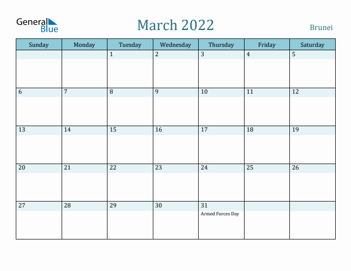 March 2022 Calendar with Holidays