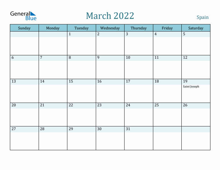 March 2022 Calendar with Holidays