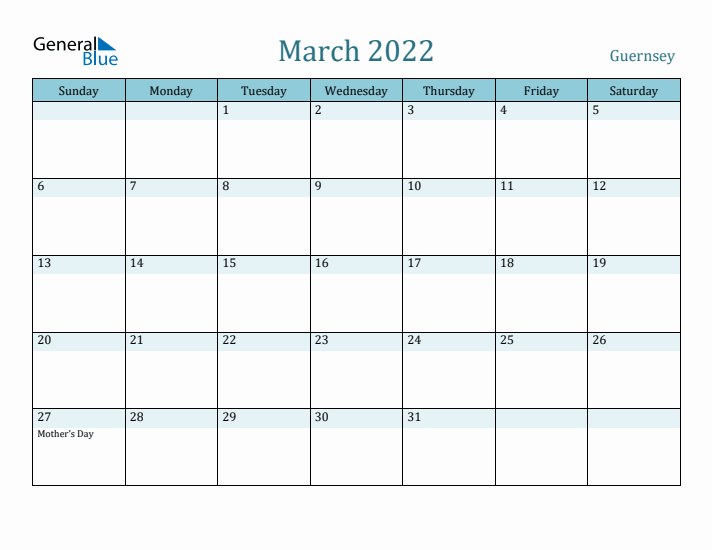 March 2022 Calendar with Holidays