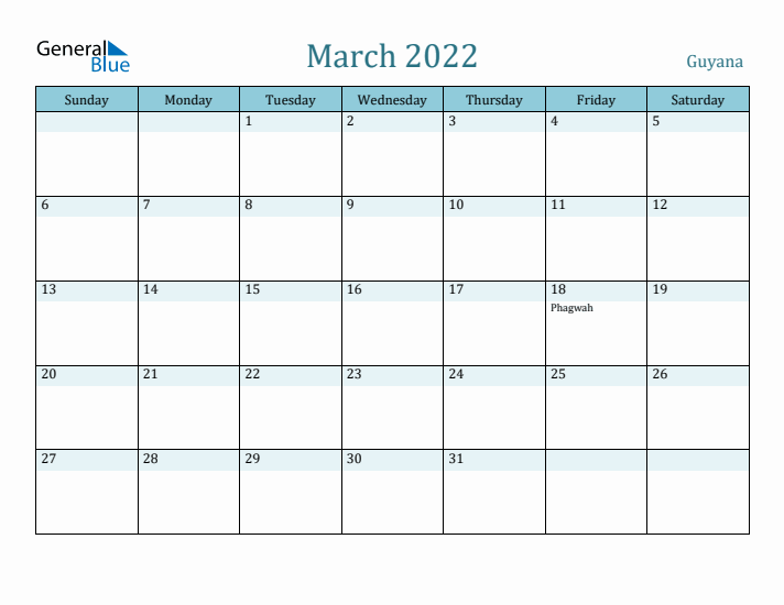 March 2022 Calendar with Holidays