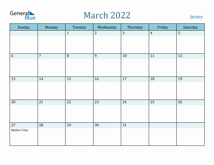 March 2022 Calendar with Holidays