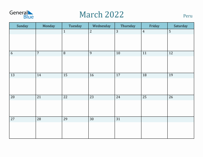 March 2022 Calendar with Holidays