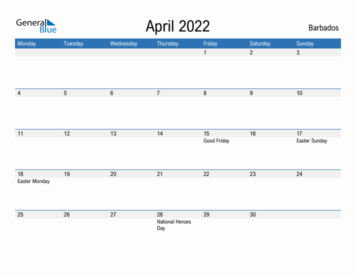 Fillable April 2022 Calendar