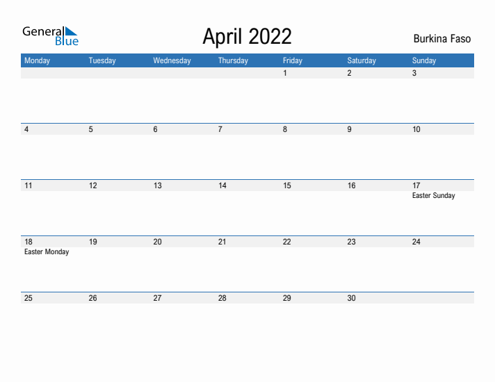 Fillable April 2022 Calendar