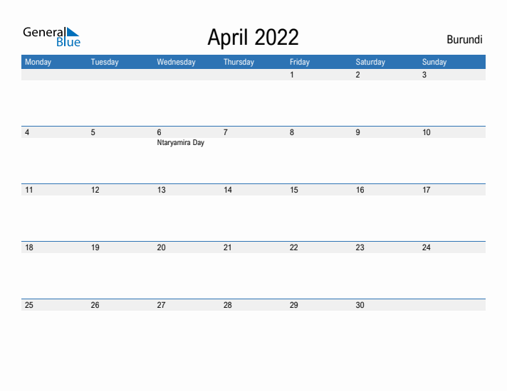 Fillable April 2022 Calendar