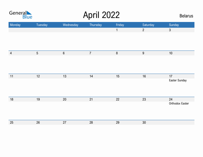 Fillable April 2022 Calendar