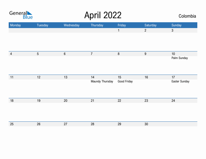 Fillable April 2022 Calendar