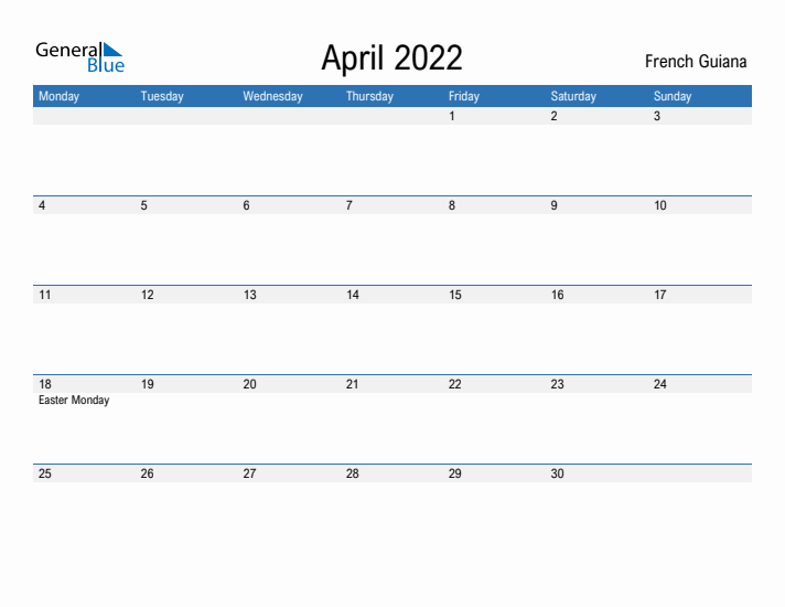 Fillable April 2022 Calendar