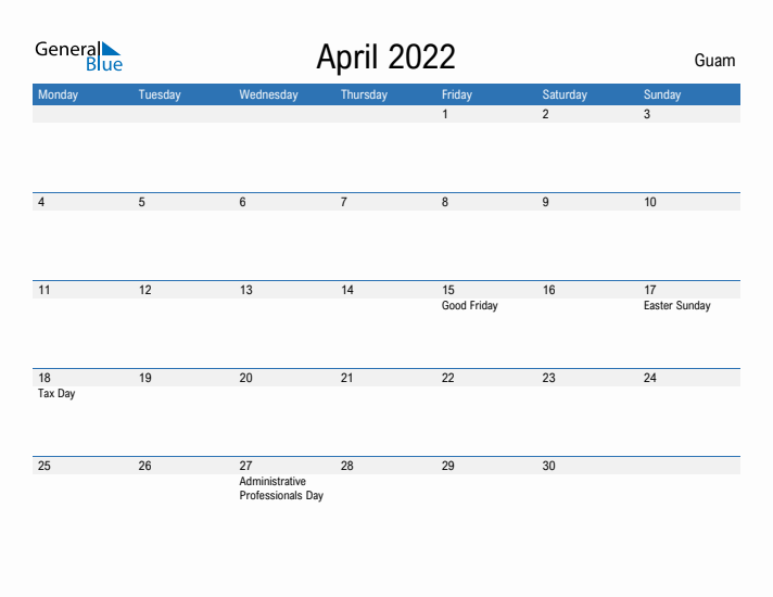 Fillable April 2022 Calendar