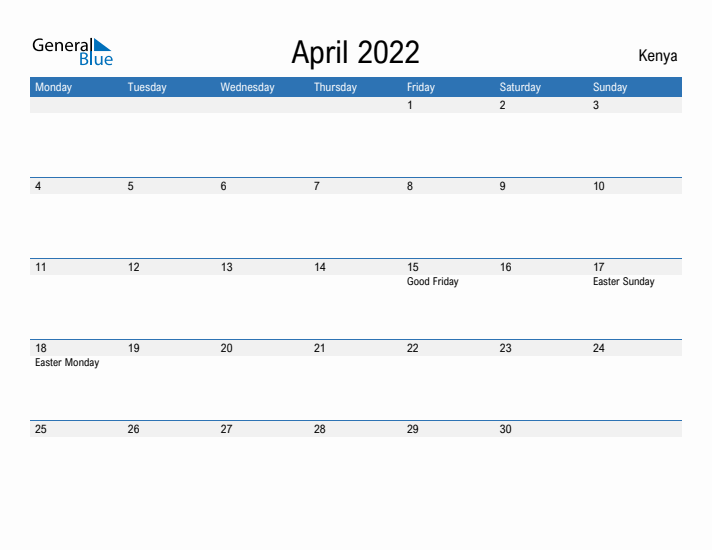 Fillable April 2022 Calendar