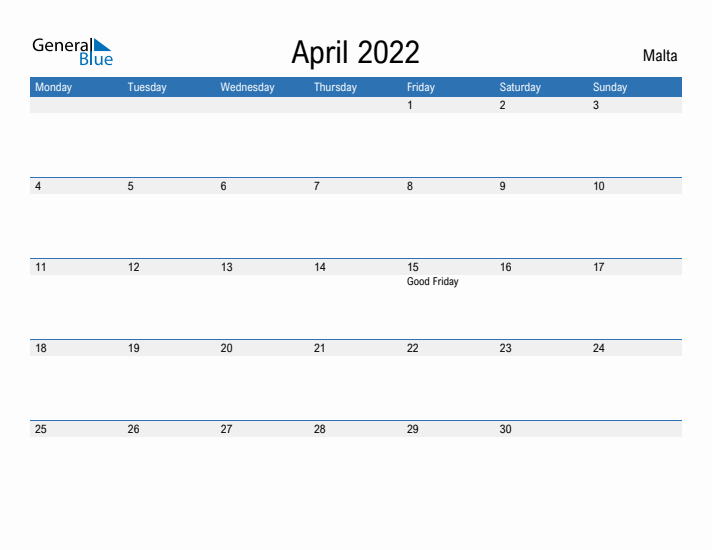 Fillable April 2022 Calendar