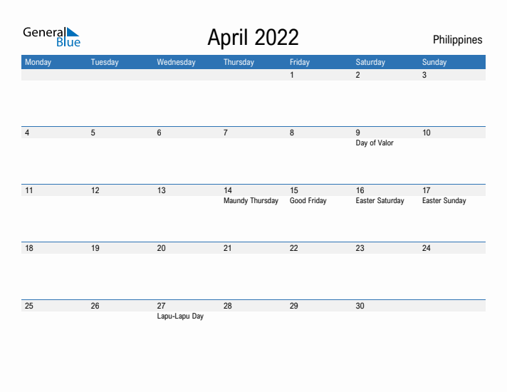 Fillable April 2022 Calendar