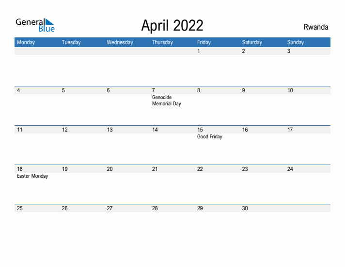 Fillable April 2022 Calendar