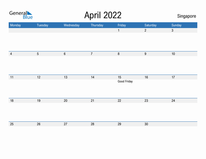 Fillable April 2022 Calendar