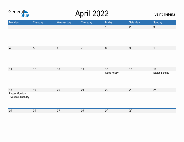 Fillable April 2022 Calendar