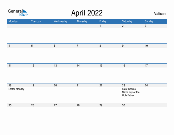 Fillable April 2022 Calendar