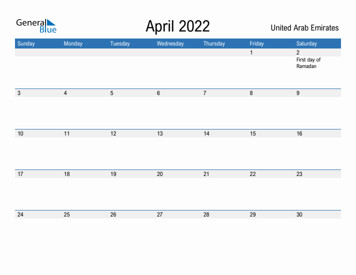 Fillable April 2022 Calendar