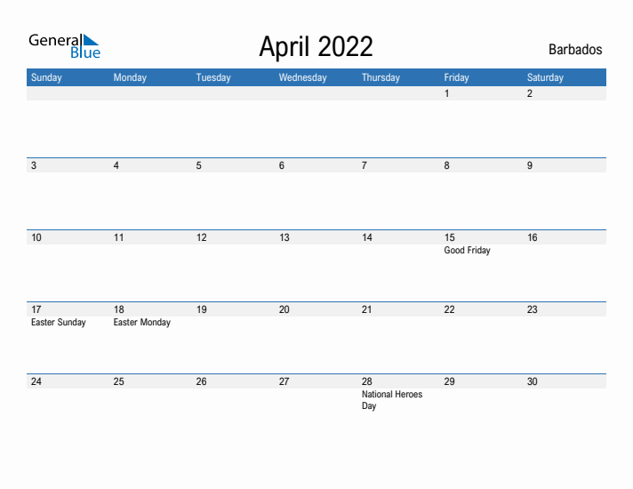 Fillable April 2022 Calendar