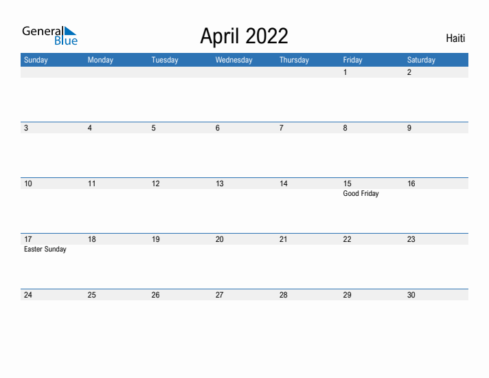 Fillable April 2022 Calendar